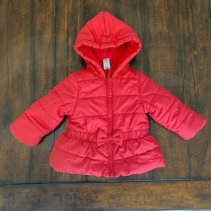 Beautiful Little Me puffer bow jacket